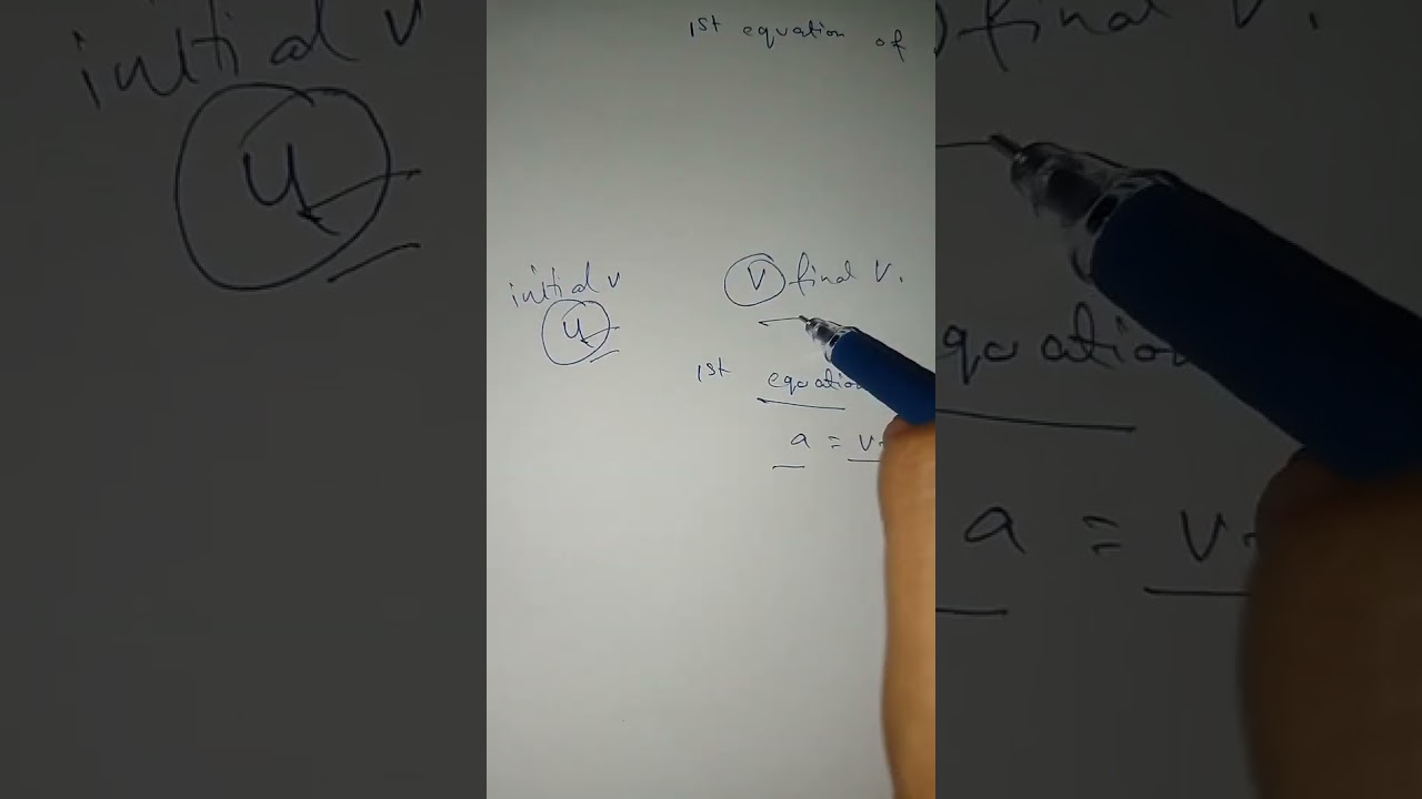 first equation of motion #nu-tan