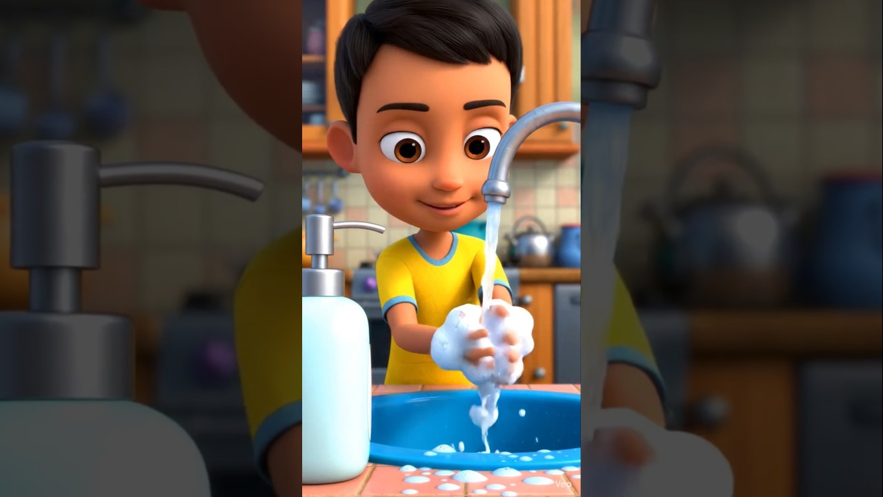 Always Wash Hands Before Eating 🍽️ | Good Habits for Kids 👶 #shorts