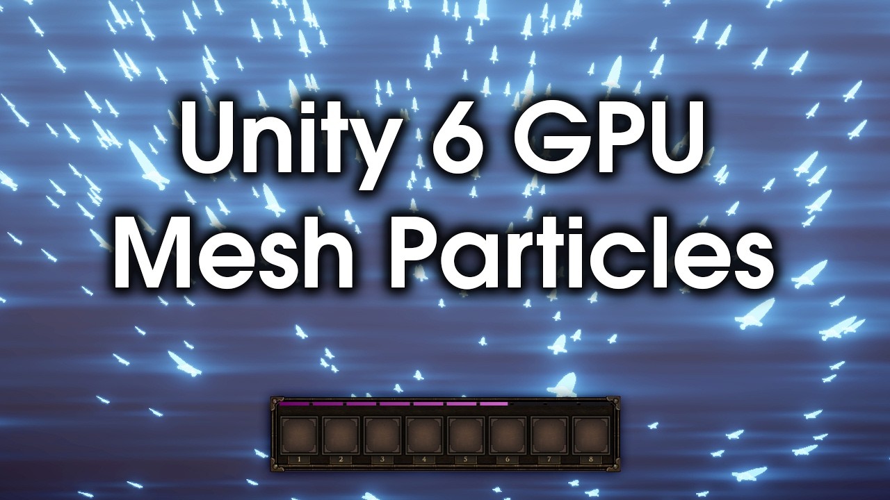 50,000 Mesh Particles on GPU in Unity 6 (No CPU Overhead)