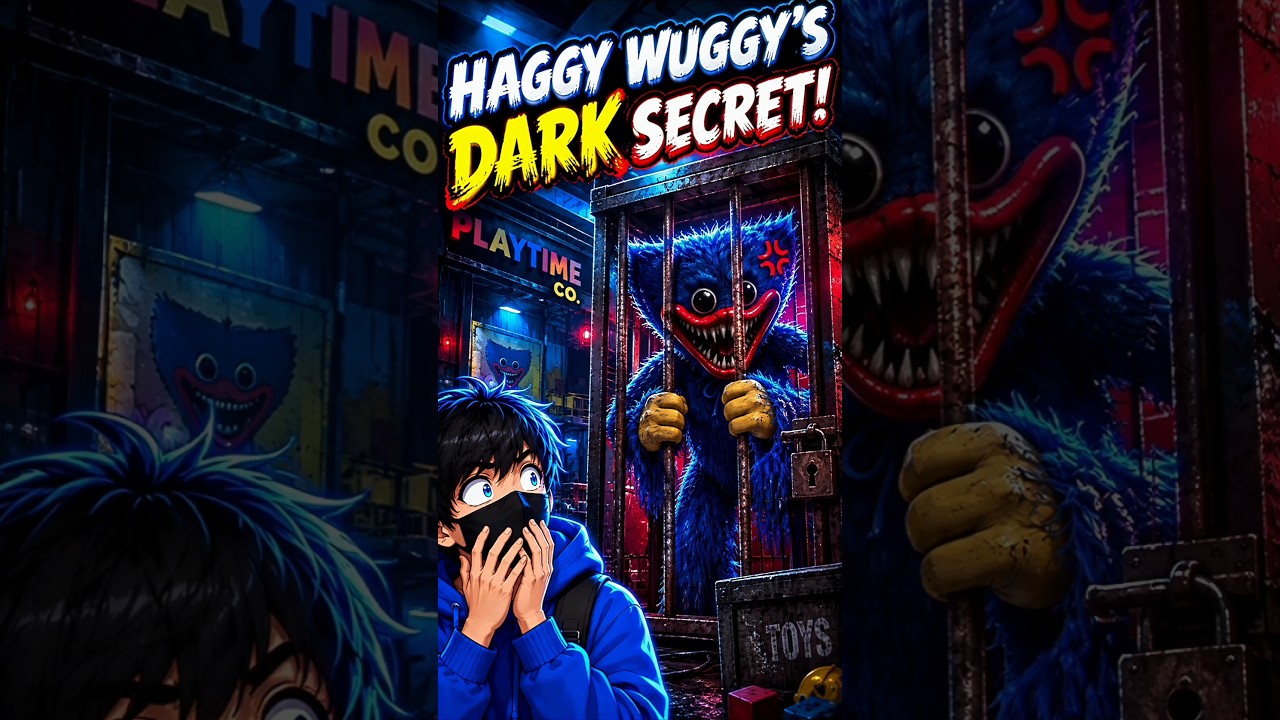 HUGGY WUGGY'S DARKEST SECRET! 😱💙 #HuggyWuggy #Shorts