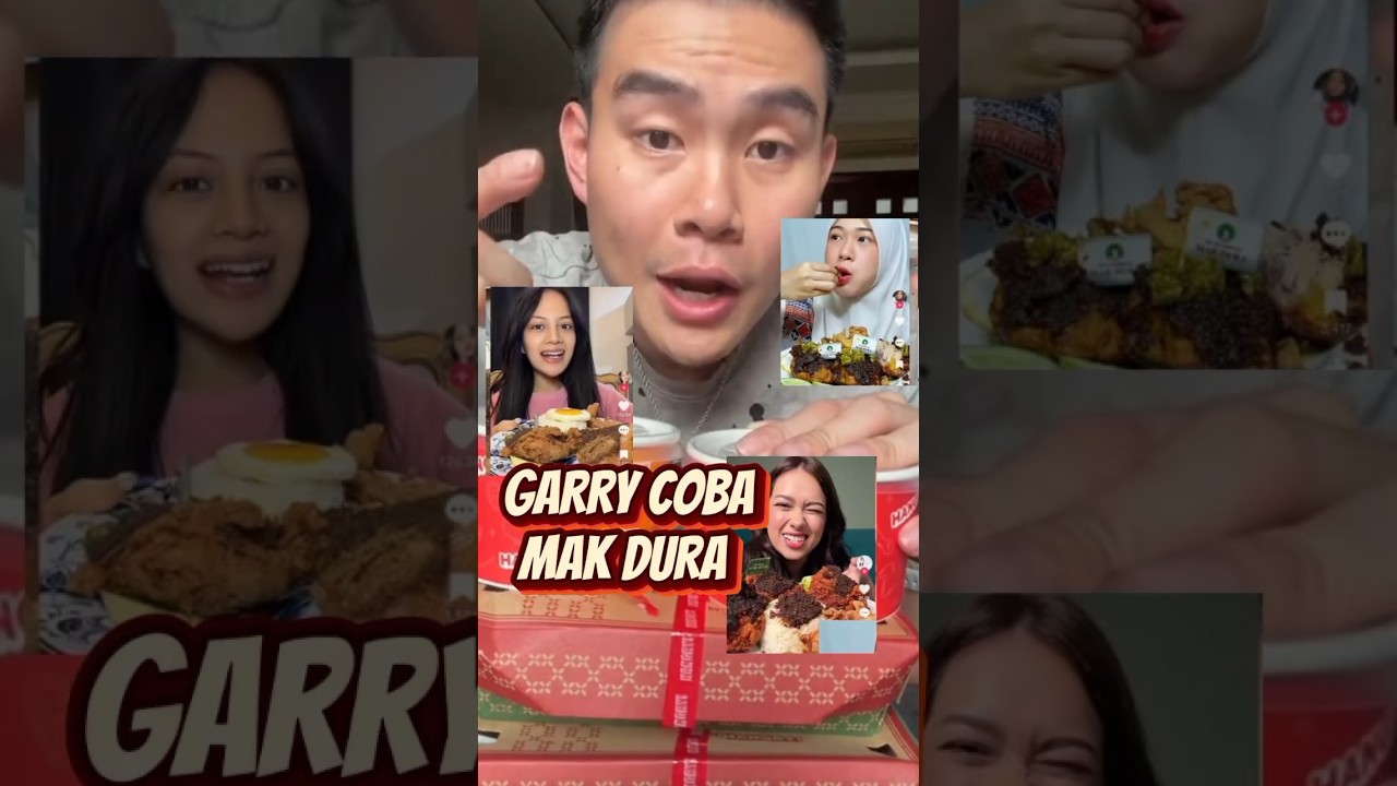 GARRY COBA MAK DURA VIRAL #mukbang #aaaclan #garryang