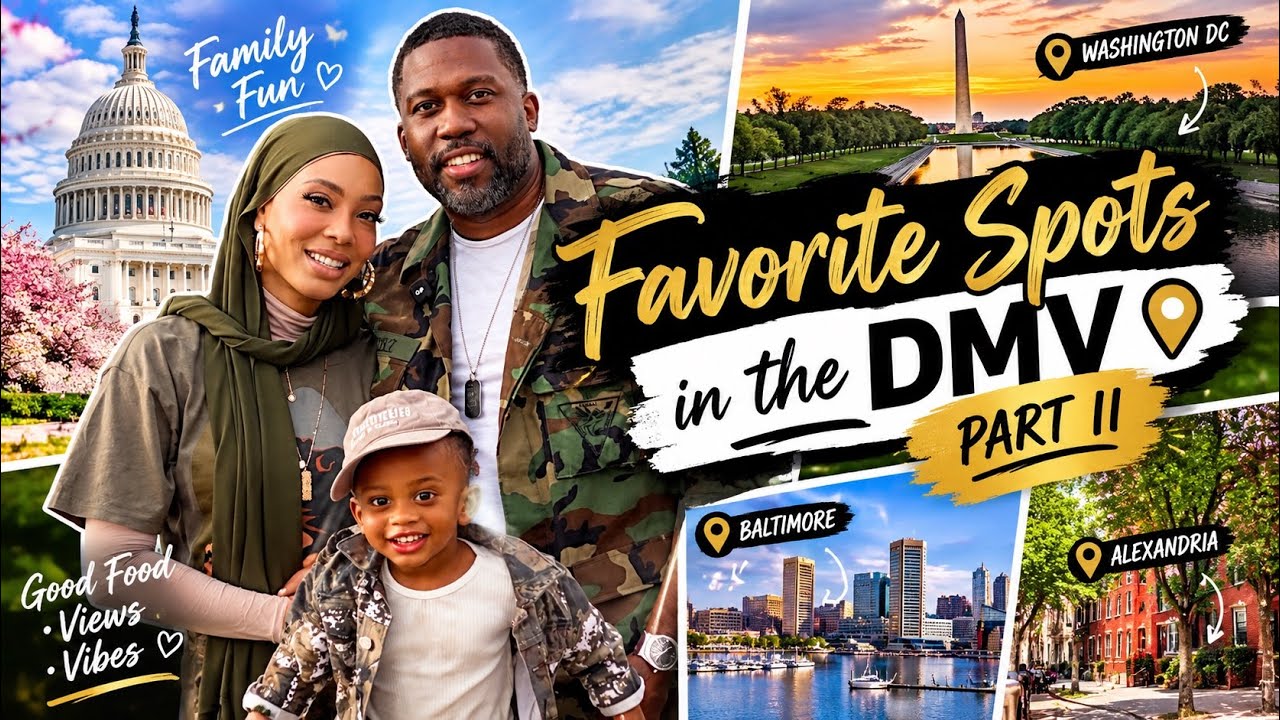 Vlog: My Favorite Spots in The DMV | Travel with me to Washington D.C |  Mini-Series Part 2