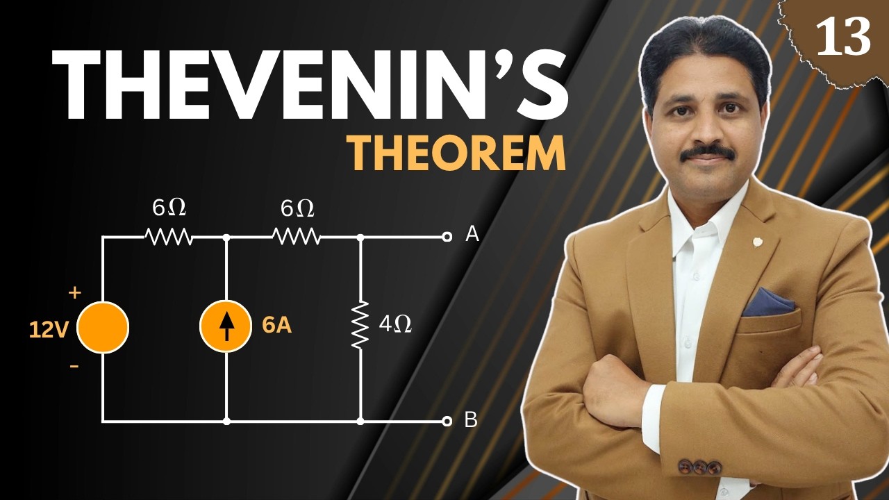 THEVENIN THEOREM SOLVED PROBLEM 13 IN ELECTRICAL ENGINEERING  @TIKLESACADEMYOFMATHS