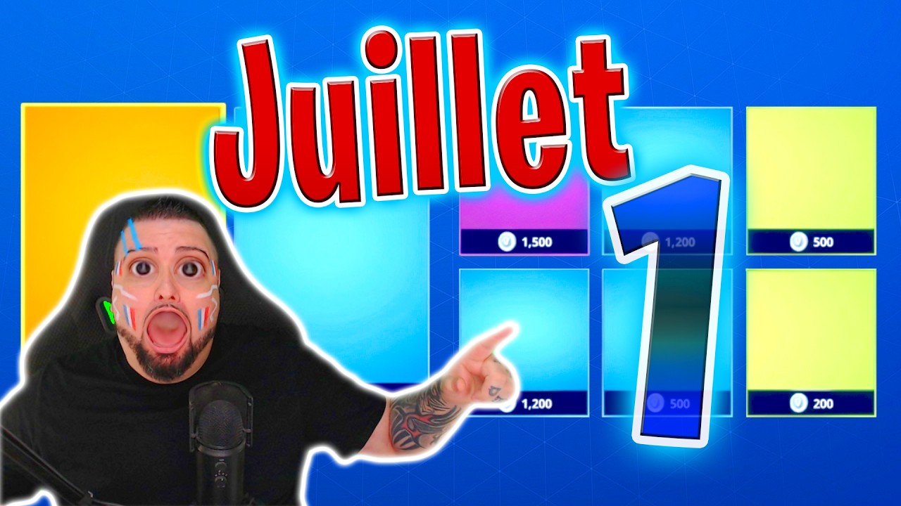 BOUTIQUE FORTNITE D’AUJOURD’HUI (1 Juillet 2026) 💙🥳 (Boutique du jour)