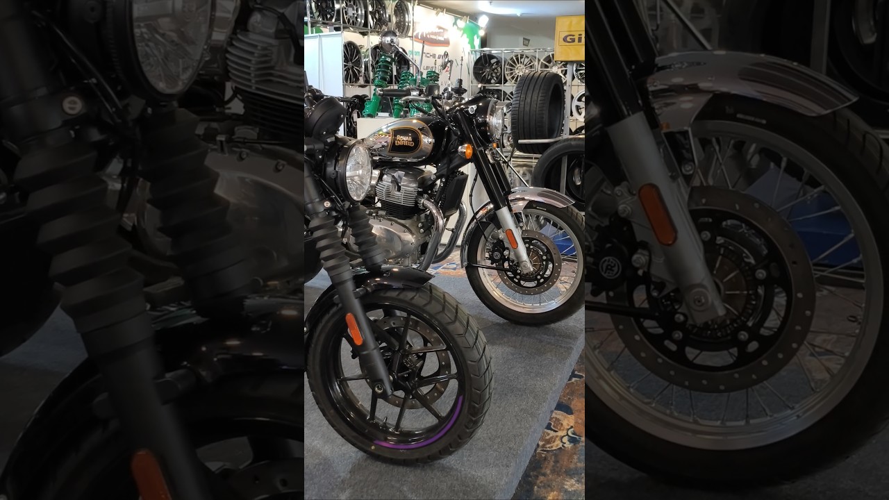 Classic Motorcycle Royal Enfield at Giias Semarang - Indonesia #motorcycle #royalenfield #shorts