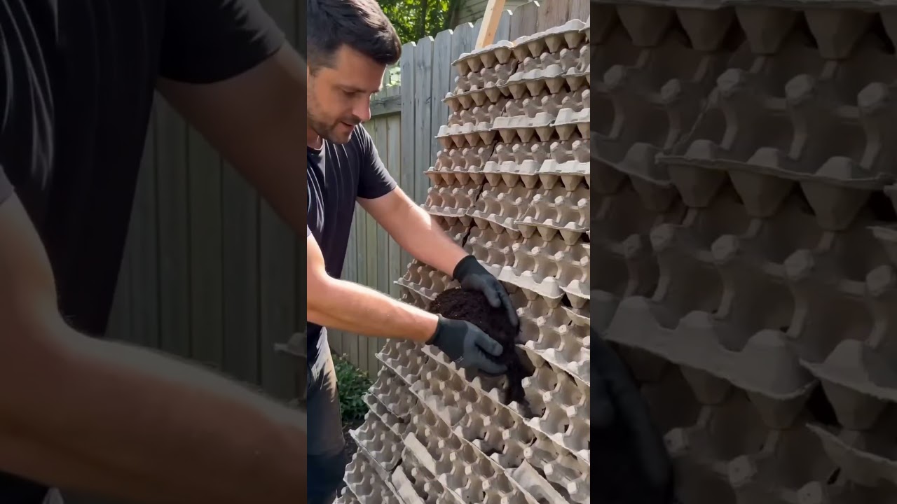 DIY Vertical Garden Bed #viral #fun #garden #diyprojects #shorts #reels #fyp #gardening #outdoors