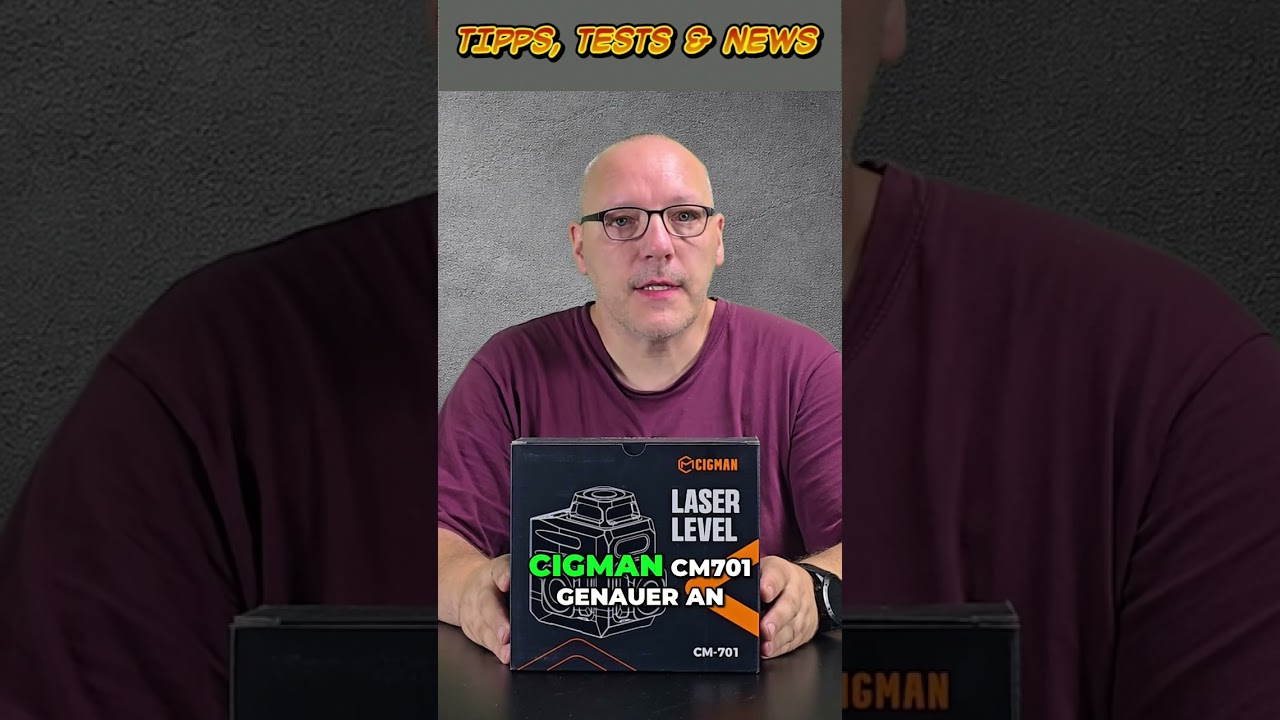 CIGMAN CM701: Der ultimative Kreuzlinienlaser für Präzision #shorts