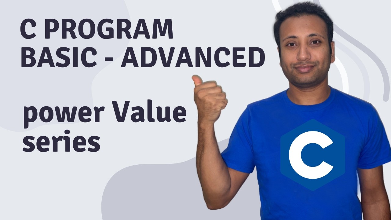 C Program English Tutorial 79 : Series - Power Value Series
