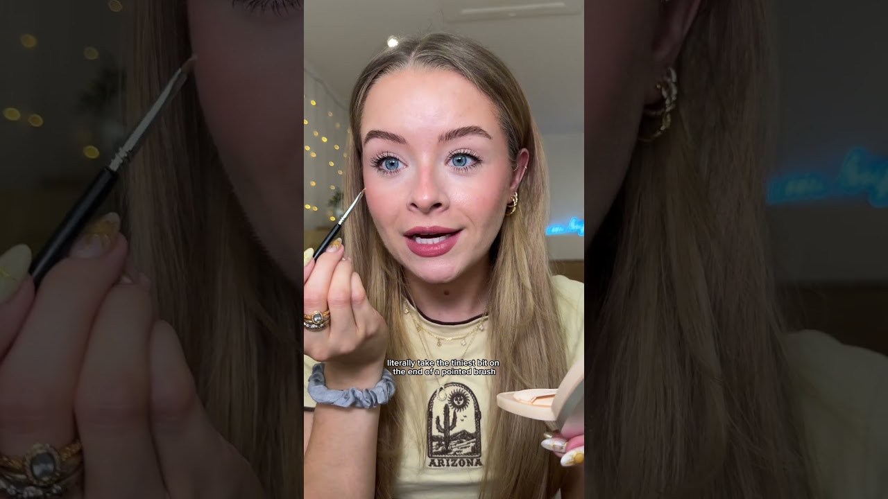how to fix mascara smudges/transfer under your eyes! #makeuptips #oilyskin