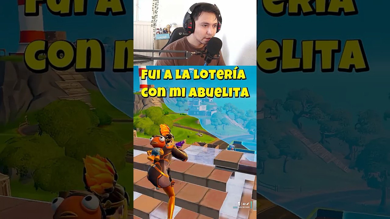 FUI CON MI ABUELA A LA LOTERÍA #fortnite #storytime #gaming #shorts