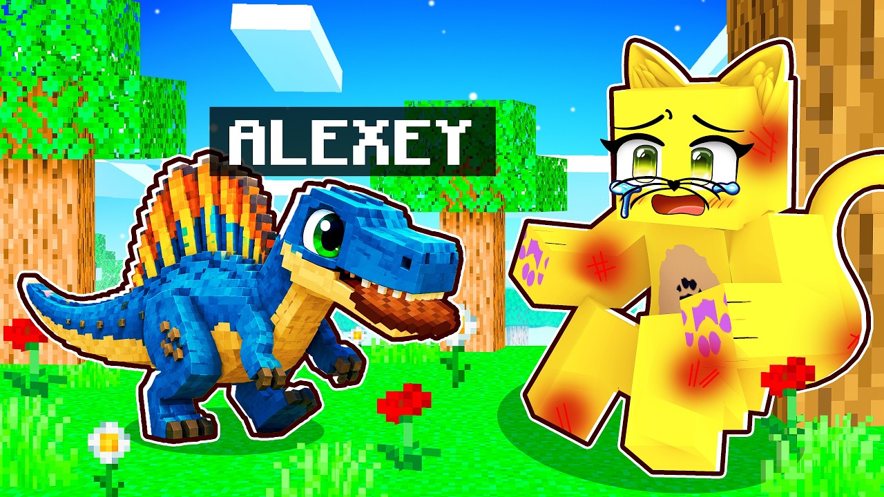 NASCI como BEBÊ ESPINOSSAURO no Minecraft