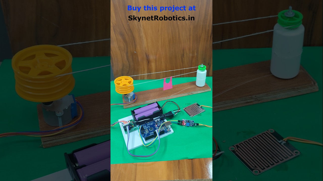 Automatic Rain Shading Project with Arduino | Smart Clothes Protection System  #arduinoproject