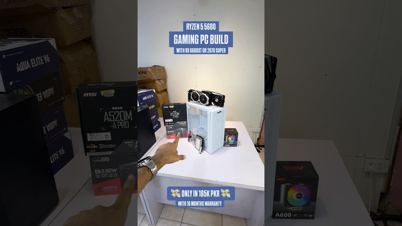 🔥 BEST 185K GAMING PC BUILD 🔥 | RYZEN 5 5600 + RX 6600 XT / RTX 2070 SUPER | Pakistan 2026