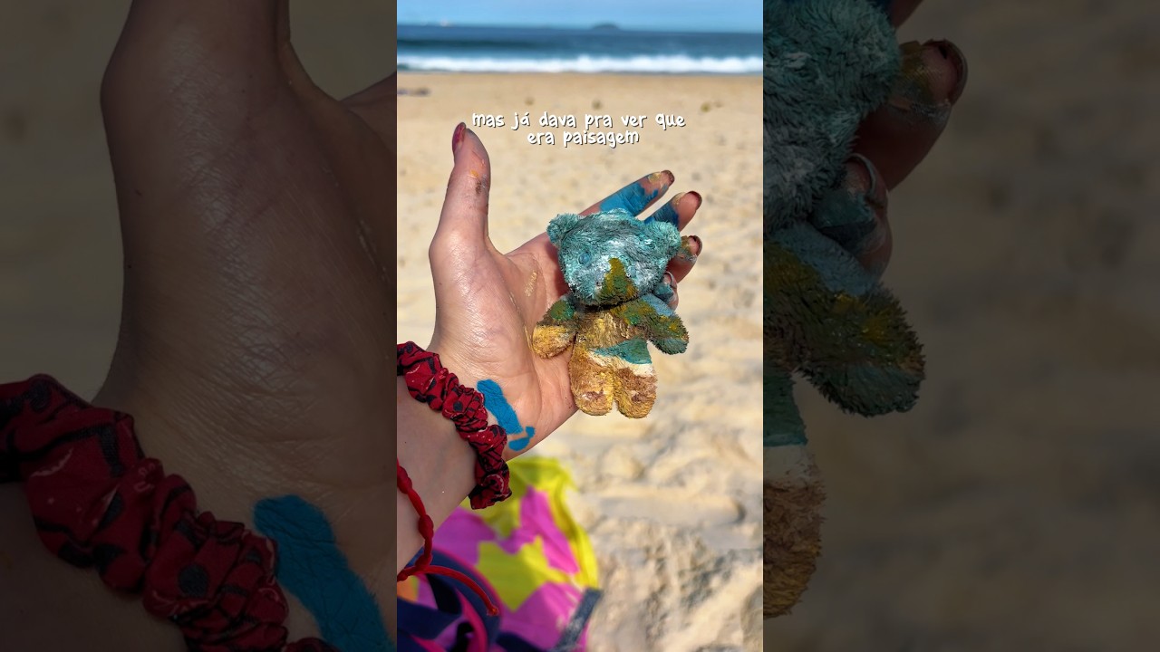 PINTEI UM URSO COM A ÁGUA DO MAR