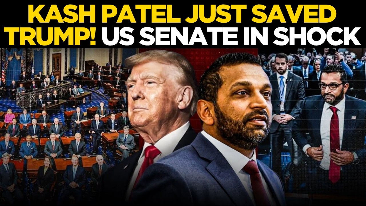 Kash Patel LIVE | FBI Director KASH PATEL JUST SAVED TRUMP...! U.S. SENATE IN SHOCK | US News Live