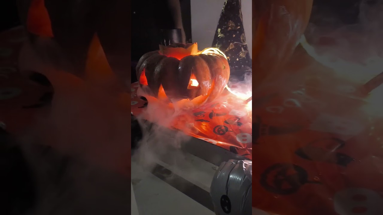 Fiz abóbora do Halloween para um amigo! #terror