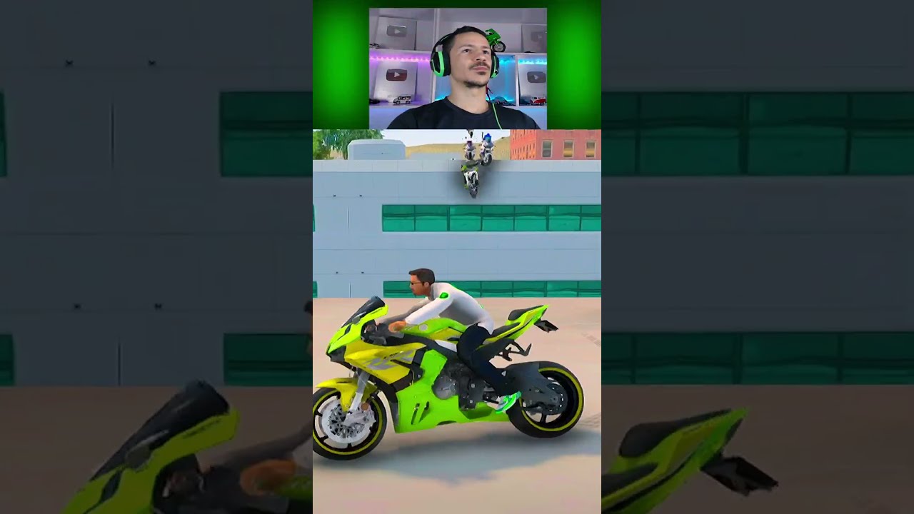 Incrivel como ele acertou tudo na fuga de moto #gta #gameplay #shorts #shortvideo