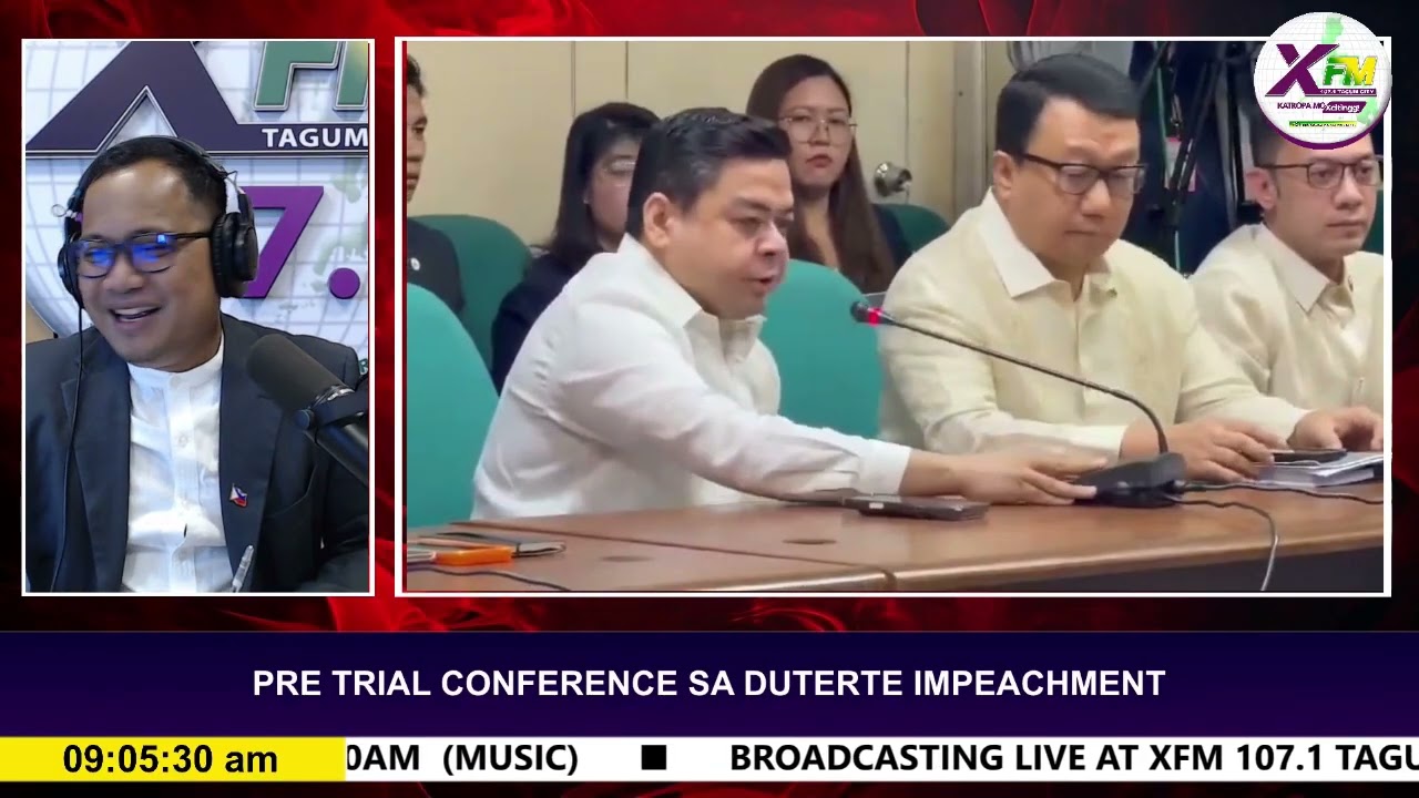 PRE TRIAL CONFERENCE SA DUTERTE IMPEACHMENT