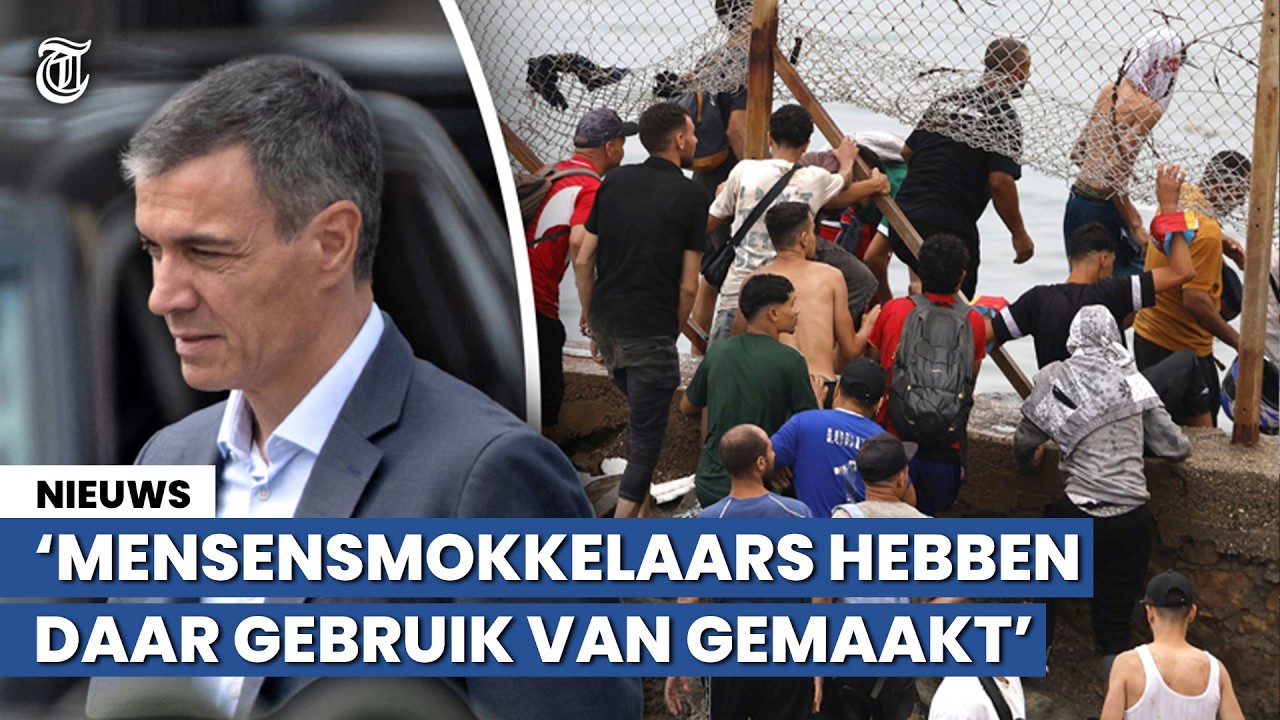 49.000 migranten bestormen Spaanse exclave: ‘Vermoeden dat het om een politiek wapen gaat’