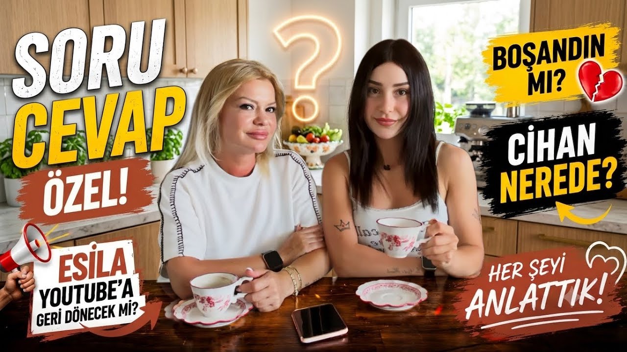 SORU-CEVAP ÖZEL 🗣️ HER ŞEYİ ANLATTIK! Esila YouTube'a Dönecek mi? Boşandık mı? Cihan Nerede? 🤔💬