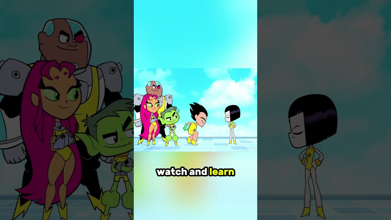 Raven's LEGS are WEAK! 😭 #reels #teentitansgo #funny #dc #cartoon #shorts
