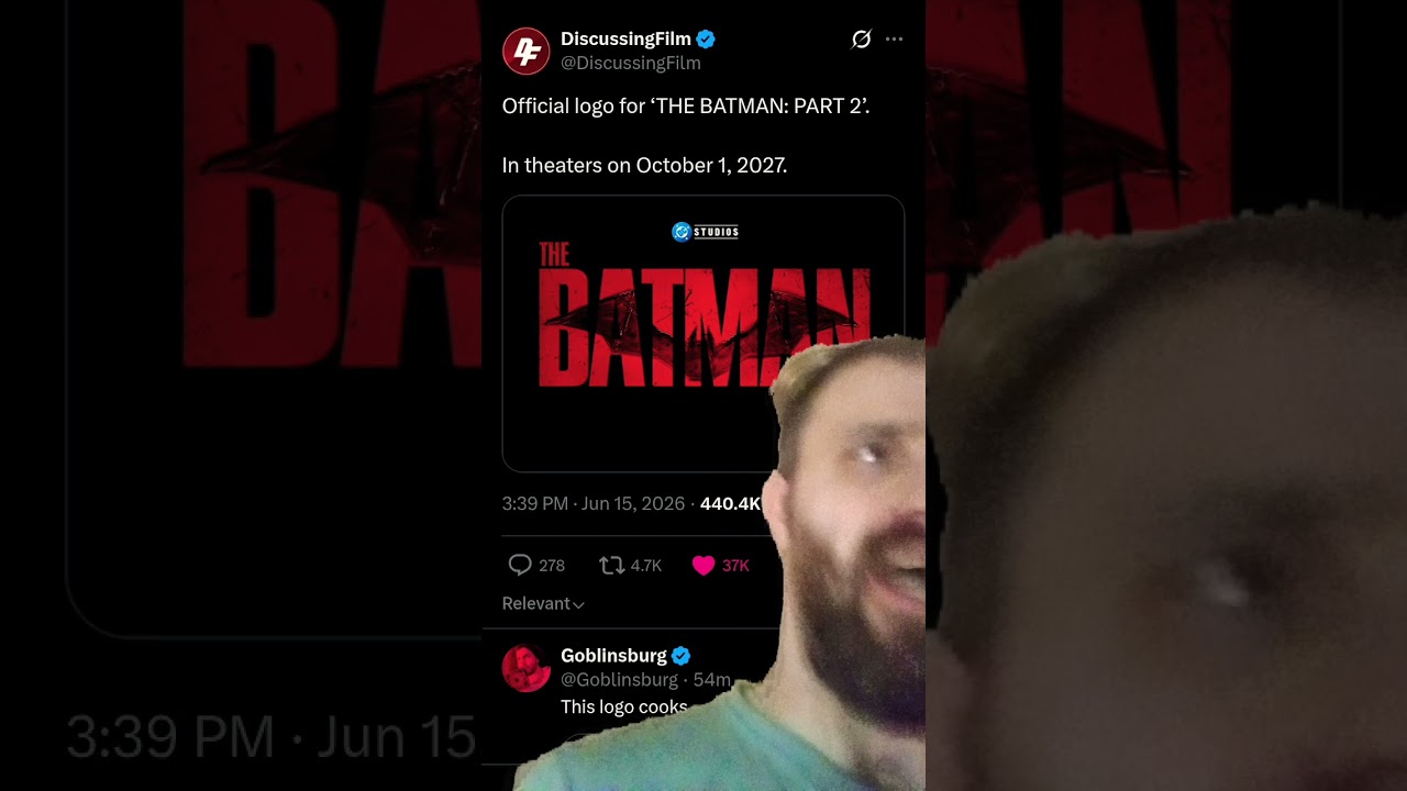 official logo for the Batman part 2 has been revealed