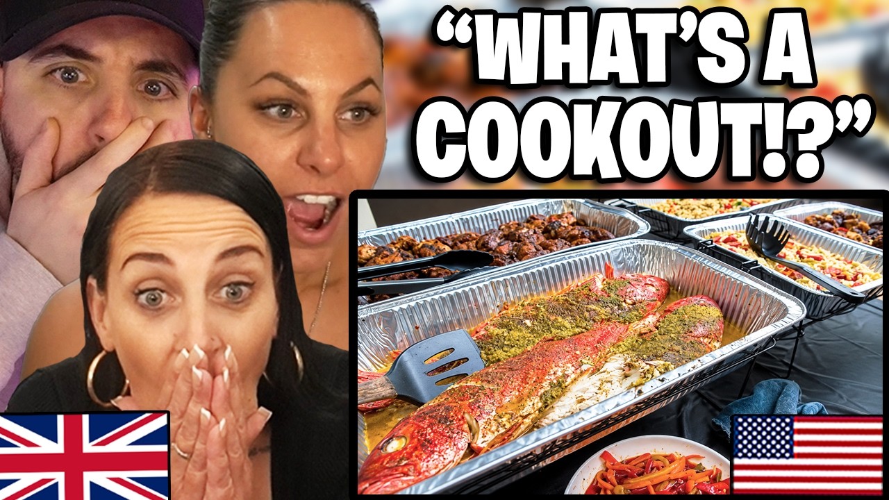 British Family Reacts to an American Southern Cookout!