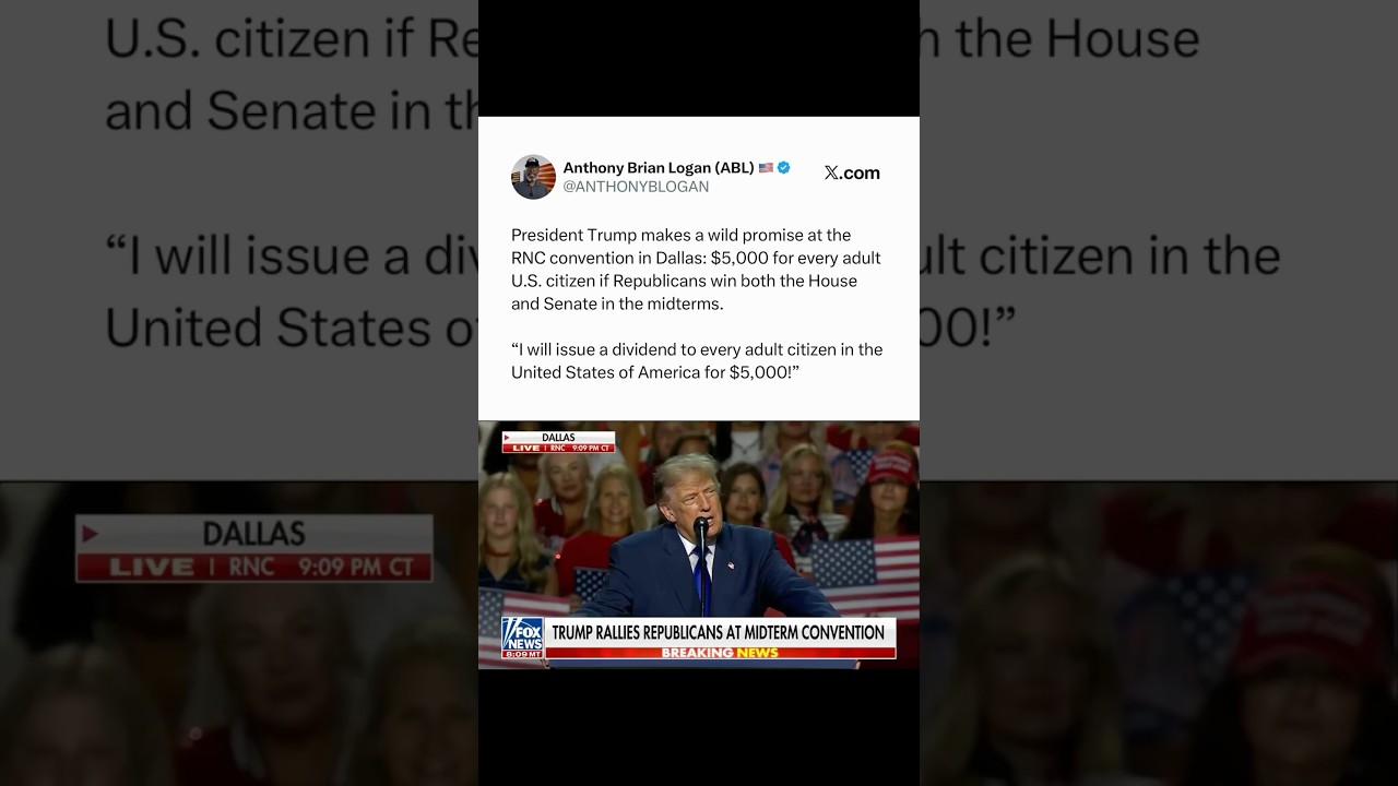 Trump Makes CRAZY Promise At The RNC In Dallas! 😦