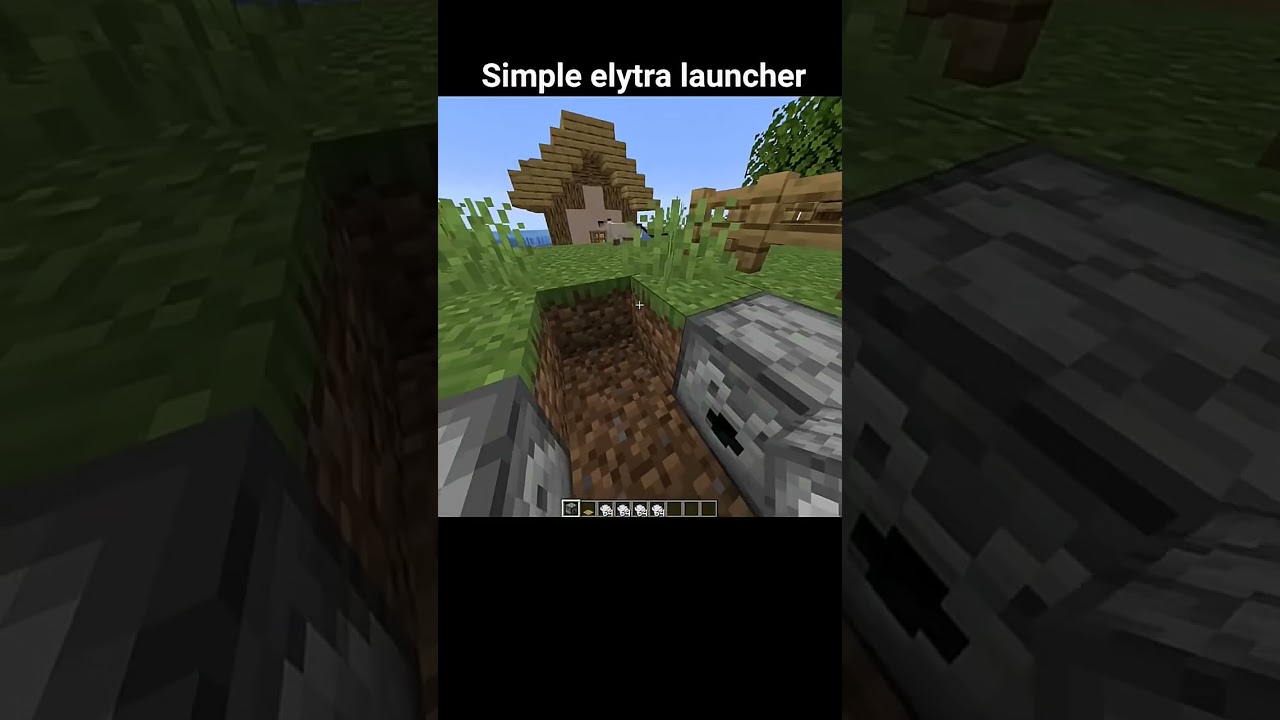 Simple elytra launcher in Minecraft 🤯