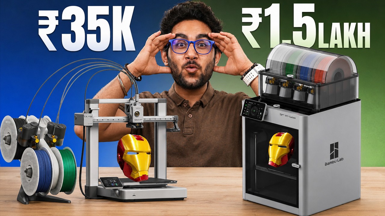 I Tried 3D Printers for the First Time - ₹35K vs ₹1.5 Lakh