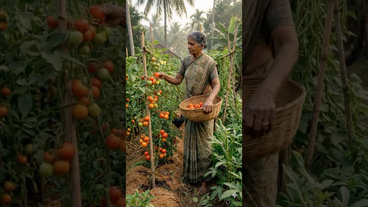 😱വീട്ടിലെ പച്ചക്കറി  വെച്ചൊരു സദ്യ ആയാലോ 🤩🥦🥬#trendingshort #viralshorts #vegetablegarden