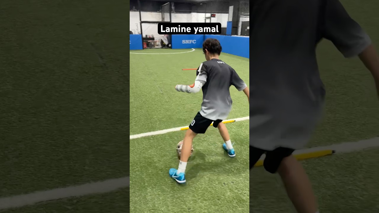 ⚽️lamine yamal 🔥body feint ⚡️skills #footballskills  #lamineyamal #dribling