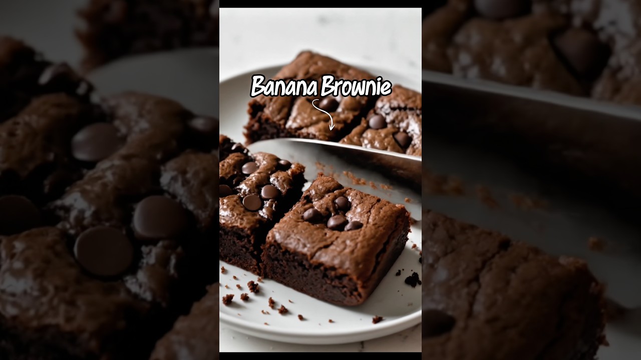 Banana Brownie in just 2 minutes 😋 #recipe #dessert