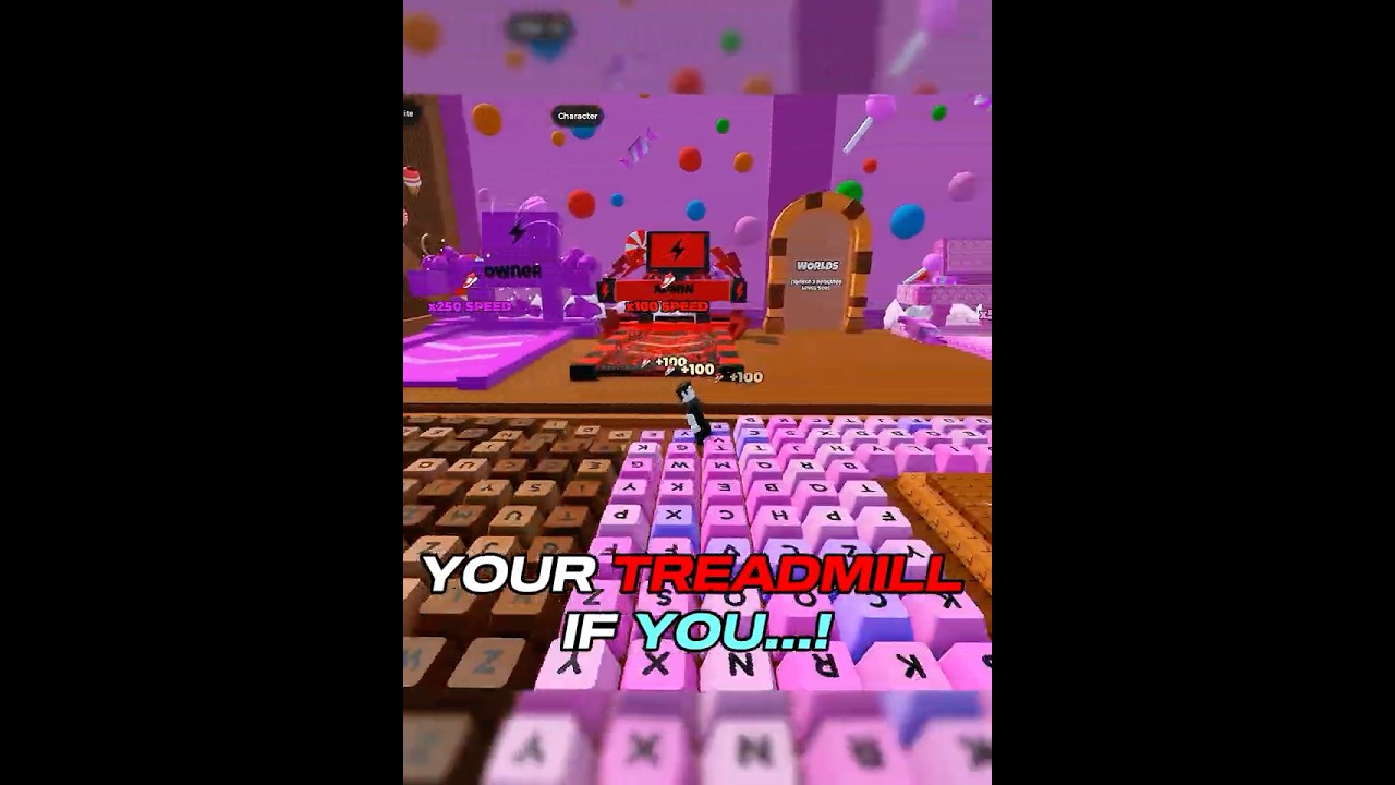 Your Treadmill if you.. 🔥 +1 Keyboard Escape! 💀 #roblox #robloxshorts #vairalvideo