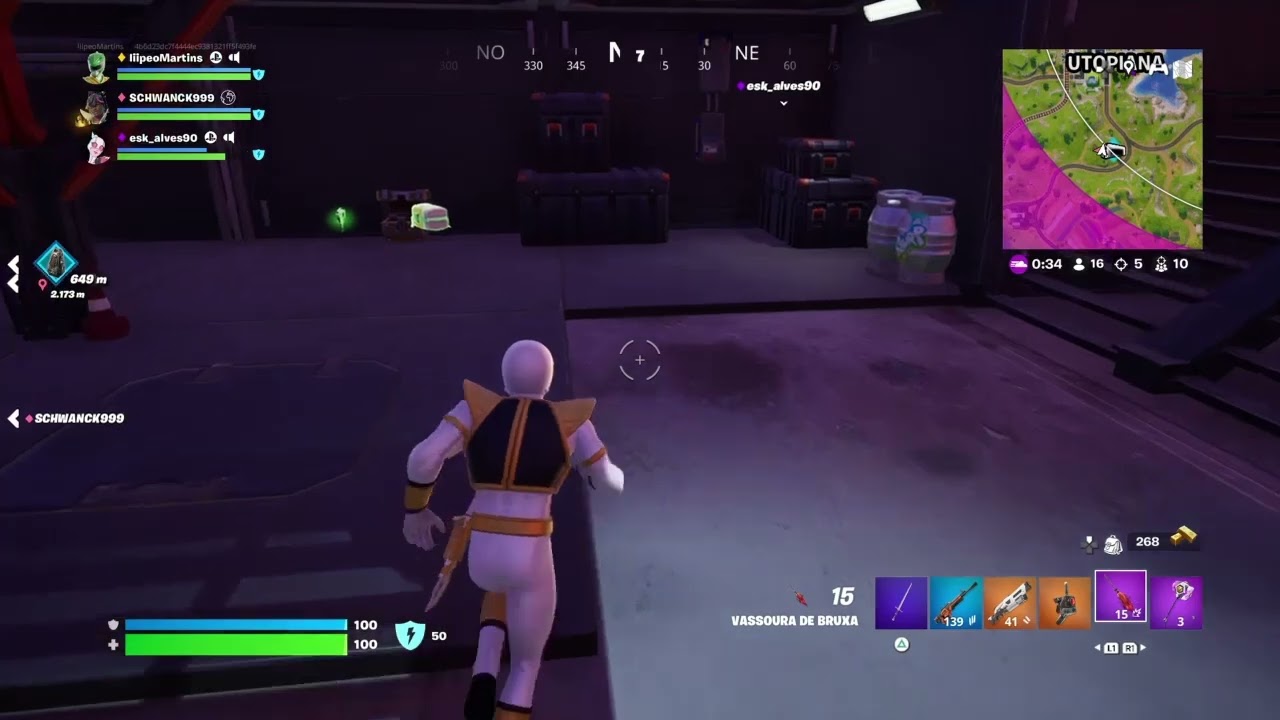 Fortnite - Halloween Victory Royale Partida em Squad 