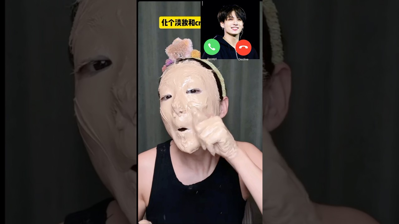 আমাকে তো bts গ্রুপের জনপ্রিয় jungkook ভিডিও কল করেছে ❤️📞,,#shorts #makeup #tutorial #bts