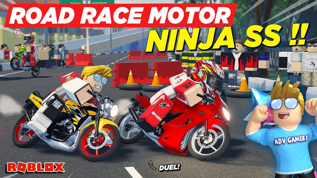 BALAPAN ROAD RACE NAIK MOTOR DRAG NINJA SS MODIFIKASI TERKENCANG !! ROLEPLAY RDID - Roblox