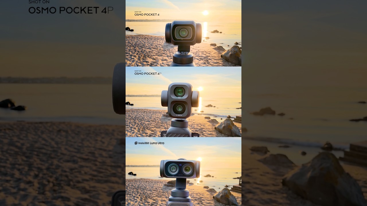 DJI Osmo Pocket 4 / 4P / Insta360 Luna Ultra  - Sunset Showdown #djipocket4 #dji