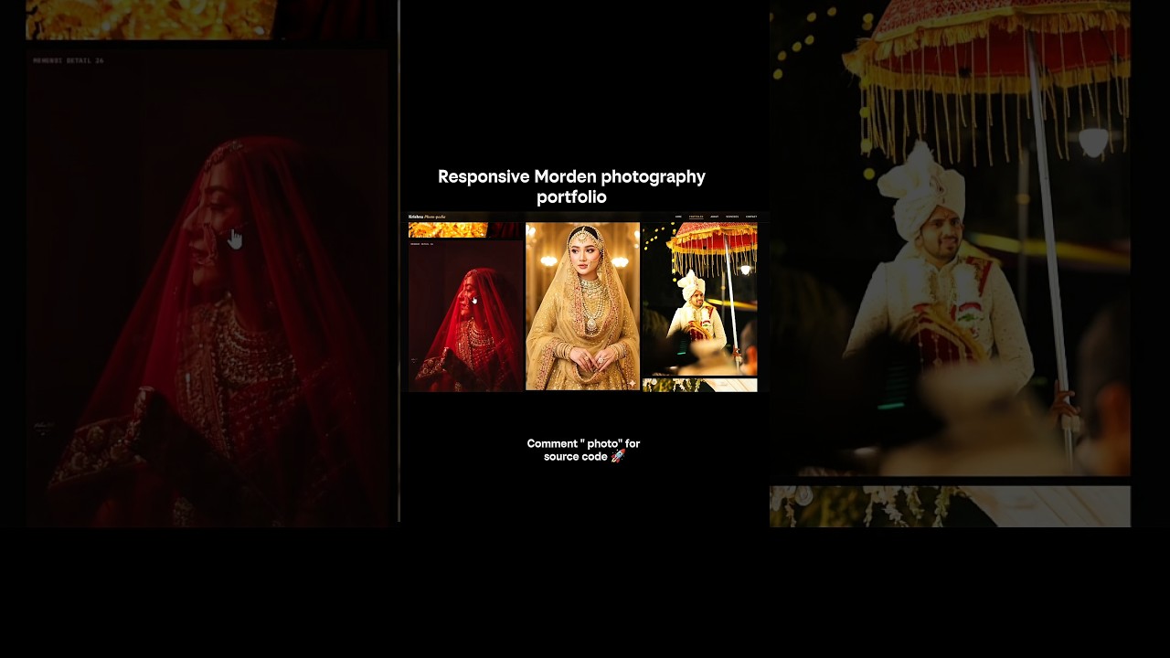 I Built a Modern Photography Portfolio 📸 | React, Vite, HTML CSS JavaScript | @kodez_lo #website