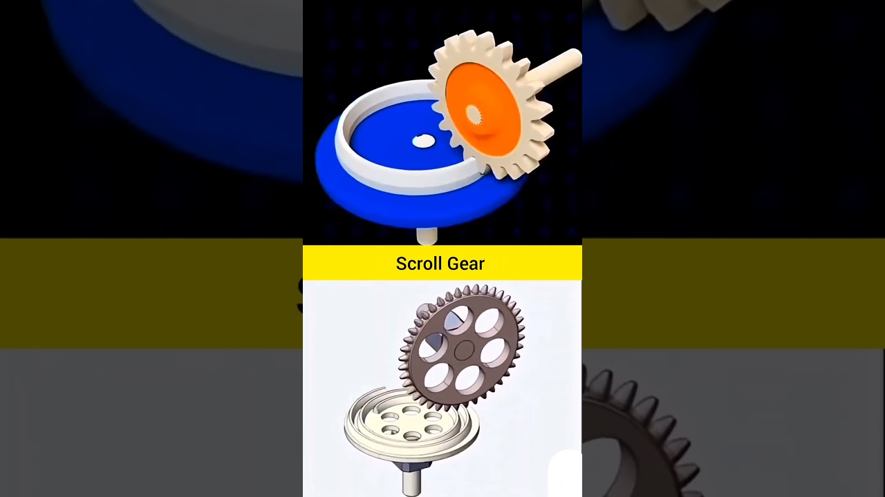 Scroll Gear Mechanism #design #technology #mechanical #mechanic #engineering