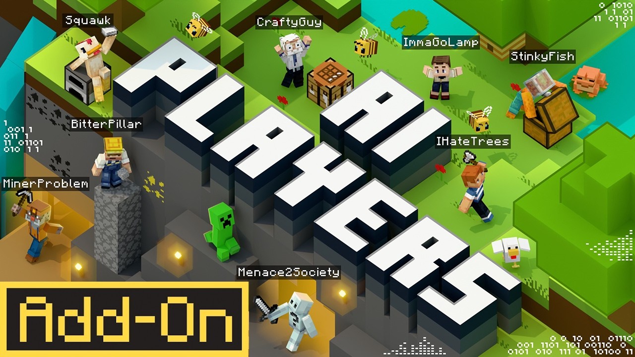 AI PLAYERS ADDON Adds REAL AI Friends to Minecraft Bedrock
