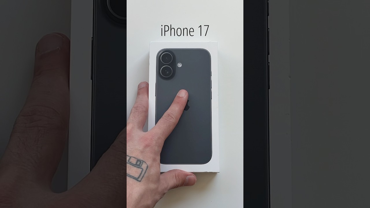 iPhone 17 Unboxing (Black) #iphone17