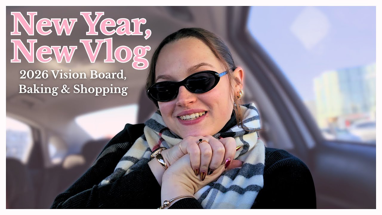 New Year, New Vlog ✨ 2026 Vision Board | Bake with me | Shopping Vlog + Haul