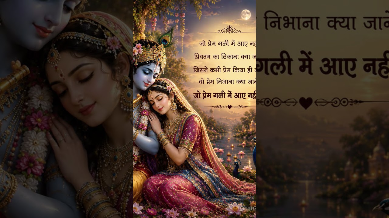 जो प्रेम गली में आए नहीं,प्रियतम का ठिकाना क्या जाने||