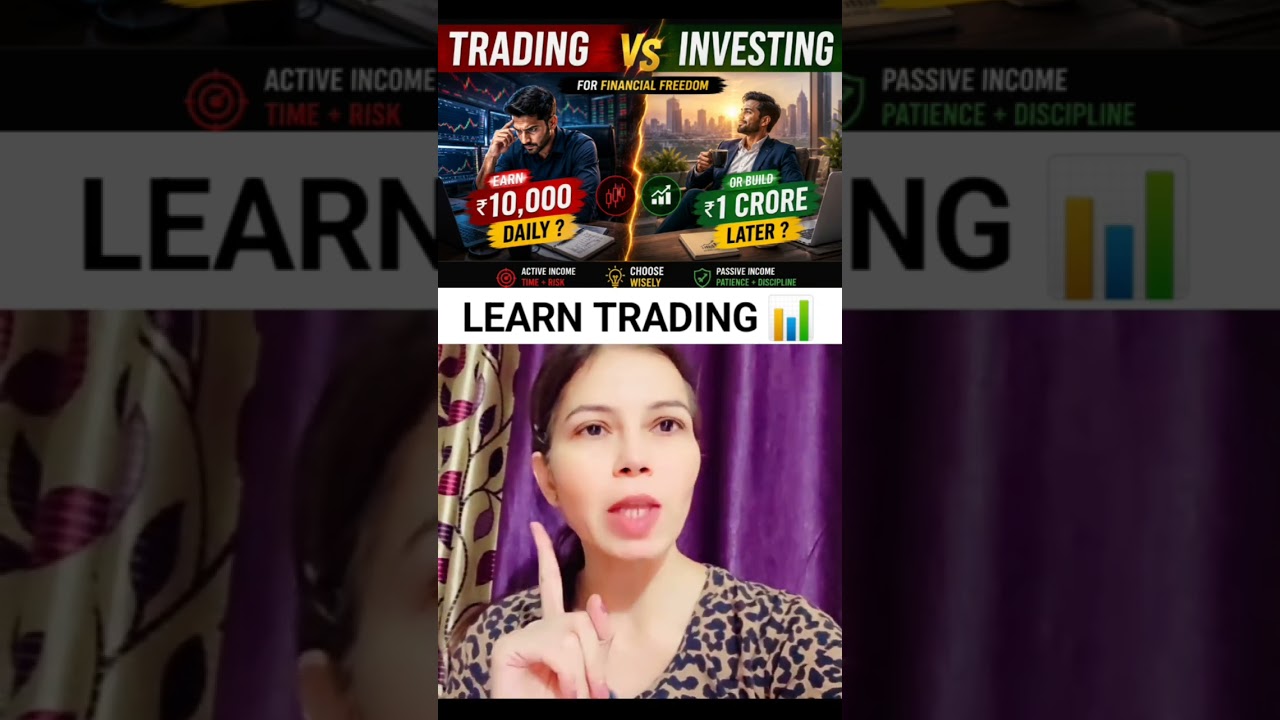 Trading vs Investing - Learn Trading For Beginners 📊 #trading #crypto #forex #trending #viral