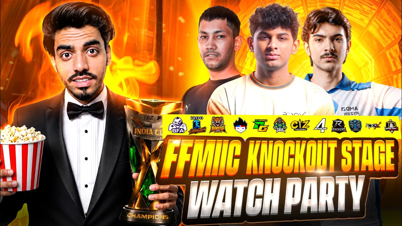 FFMIC 2026 FALL WATCH PARTY🔥🏆 ( KNOCKOUT STAGE ) DAY 2 | - FREE FIRE MAX #live #freefire #ffmic