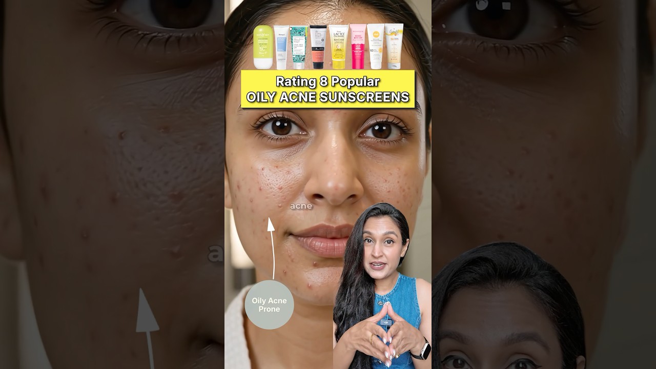 Best Sunscreens for OILY/ACNE PRONE Skin #oilyskin #sunscreen #oilyskincareroutine