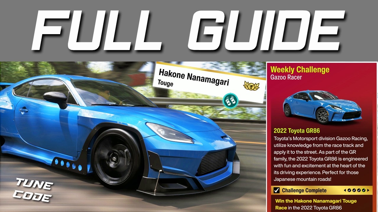 Forza Horizon 6 WEEKLY CHALLENGE Gazoo Racer (Summer Festival Playlist + Hakone Nanamagari LOCATION)