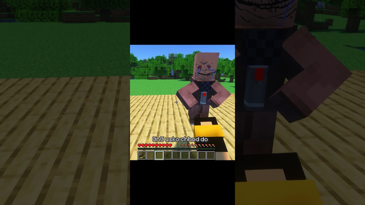 Minecraft but this villager is actually messing me #minecraft #shorts
