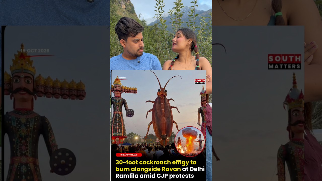 Ravan ke sath cockroach 🪳 ka putla jalega 😂🤪 #delhigovernment